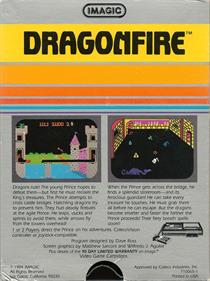 Dragonfire - Box - Back Image