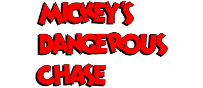 Mickey's Dangerous Chase - Clear Logo Image