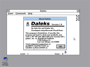 Daleks - Screenshot - Game Title Image