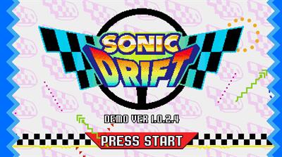 Sonic Drift 16-bit - Screenshot - Game Title Image