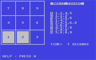 Magic Square (Commodore Business Machines) - Screenshot - Gameplay Image