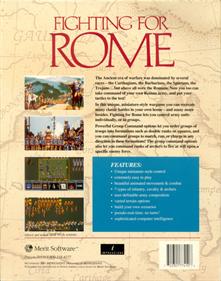 Fighting for Rome - Box - Back Image