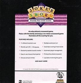 Joker XWord: Family Fun With Words - Box - Back Image