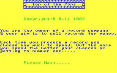 Top of the Pops - Screenshot - Game Title Image