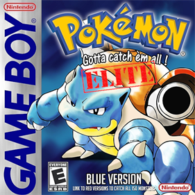 Pokémon Blue Before Elite - Fanart - Box - Front Image