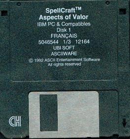 SpellCraft: Aspects of Valor - Disc Image