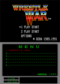 Wrestle War (Mega-Tech) - Screenshot - Game Select Image