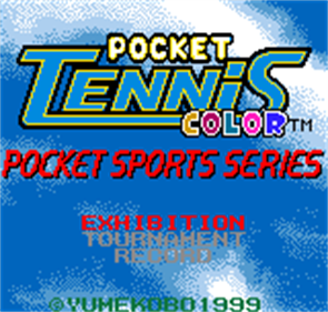 Pocket Tennis Color - Screenshot - Game Title Image