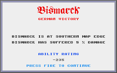 Bismarck - Screenshot - Game Over Image