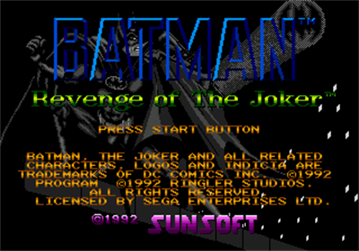 Batman: Revenge of the Joker - Screenshot - Game Title Image