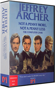 Jeffrey Archer: Not a Penny More, Not a Penny Less: The Computer Game - Box - 3D Image