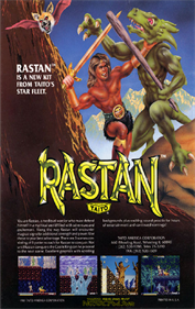 Rastan Saga - Advertisement Flyer - Front Image