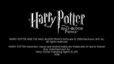 Harry Potter and the Half-Blood Prince - Screenshot - Game Title Image