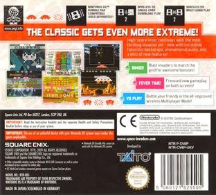 Spac3 Invaders Extr3me 2 - Box - Back Image