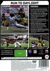 Madden NFL 07 - Box - Back Image