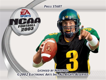 NCAA Football 2003 - Screenshot - Game Title Image