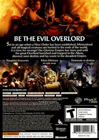 Overlord II - Box - Back Image