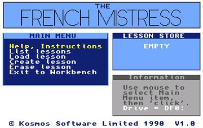 The French Mistress - Screenshot - Game Select Image