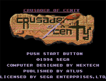 Crusader of Centy - Screenshot - Game Title Image