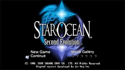 Star Ocean: Second Evolution - Screenshot - Game Title Image
