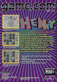 Henry - Box - Back Image