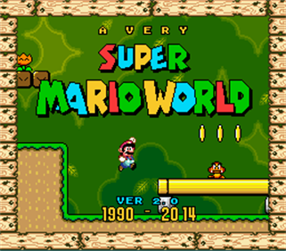 A Very Super Mario World - Screenshot - Game Title Image