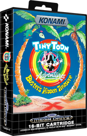 Tiny Toon Adventures: Buster's Hidden Treasure - Box - 3D Image