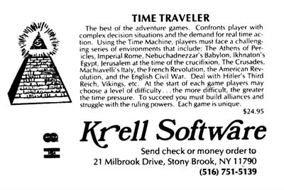 Time Traveler - Advertisement Flyer - Front Image