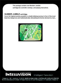Number Jumble - Box - Back Image