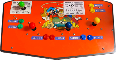 Wild West C.O.W. Boys of Moo Mesa - Arcade - Control Panel Image
