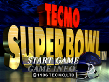 Tecmo Super Bowl - Screenshot - Game Title Image