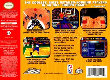 NBA Jam 99 - Box - Back Image