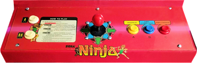 Sega Ninja - Arcade - Control Panel Image