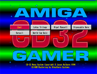 Amiga CD32 Gamer Cover Disc 3 - Screenshot - Game Select