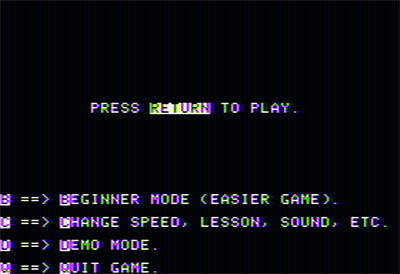 MasterType: The Typing Instruction Game - Screenshot - Game Select Image
