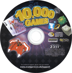 10,000 Games (2010) - Disc Image