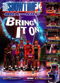 NBA Showtime: NBA on NBC - Advertisement Flyer - Front Image