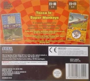 Super Monkey Ball: Touch & Roll - Box - Back Image