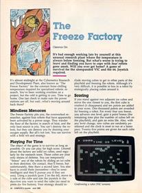 The Freeze Factory - Advertisement Flyer - Front Image