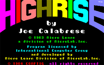 Highrise - Screenshot - Game Title