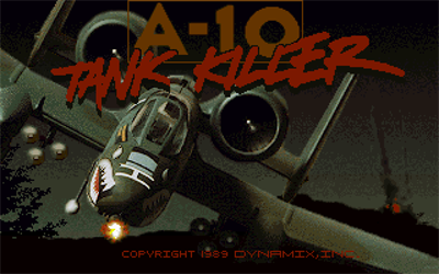 A-10 Tank Killer - Screenshot - Game Title Image