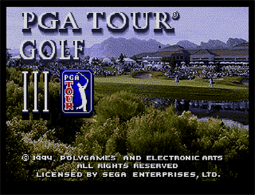 PGA Tour Golf III - Screenshot - Game Title Image