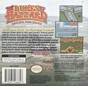 The Dukes of Hazzard: Racing for Home - Box - Back Image