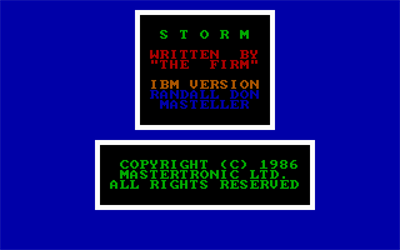 Storm - Screenshot - Game Title Image