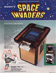 Space Invaders - Advertisement Flyer - Back Image