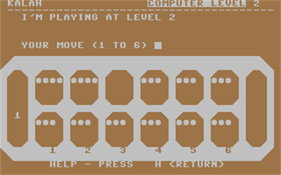 Kalah (Commodore Educational Software) - Screenshot - Gameplay Image