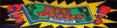 Big Bucks: Trivia Quest - Arcade - Marquee Image