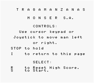 El Tragamanzanas - Screenshot - Game Title Image