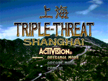 Shanghai: Triple-Threat - Screenshot - Game Title Image