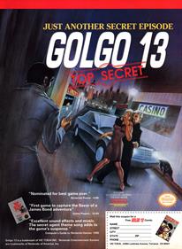 Golgo 13: Top Secret Episode - Advertisement Flyer - Front Image